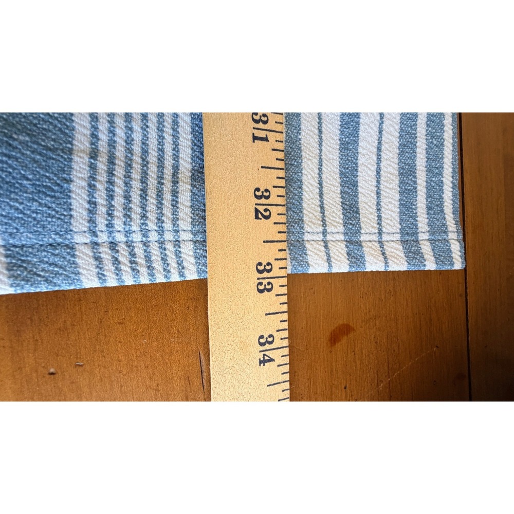 Coastal Blue White Striped Sleeveless Nautical Mini Shift Sun Dress Medium - Picture 6 of 8